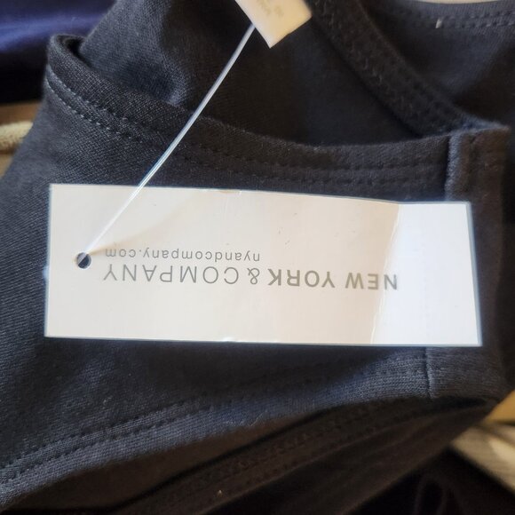 NWT 100% Cotton Jersey Dress with Pockets BLACK - Picture 5 of 5